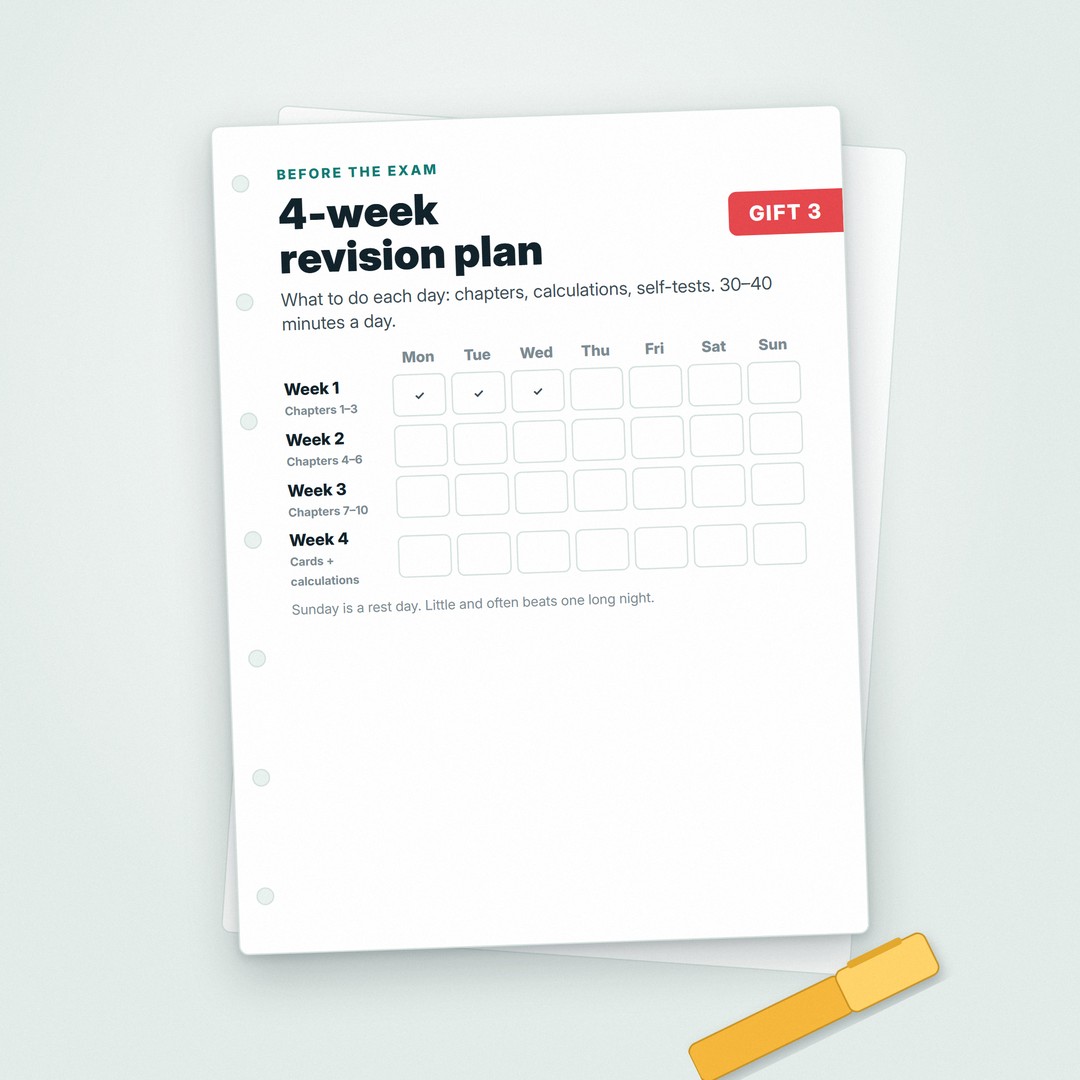 4-week revision plan